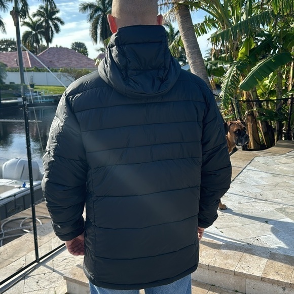 Columbia 🎉HP🎉🎆Sale🎆black and blue hooded insulated jacket - Picture 4 of 12